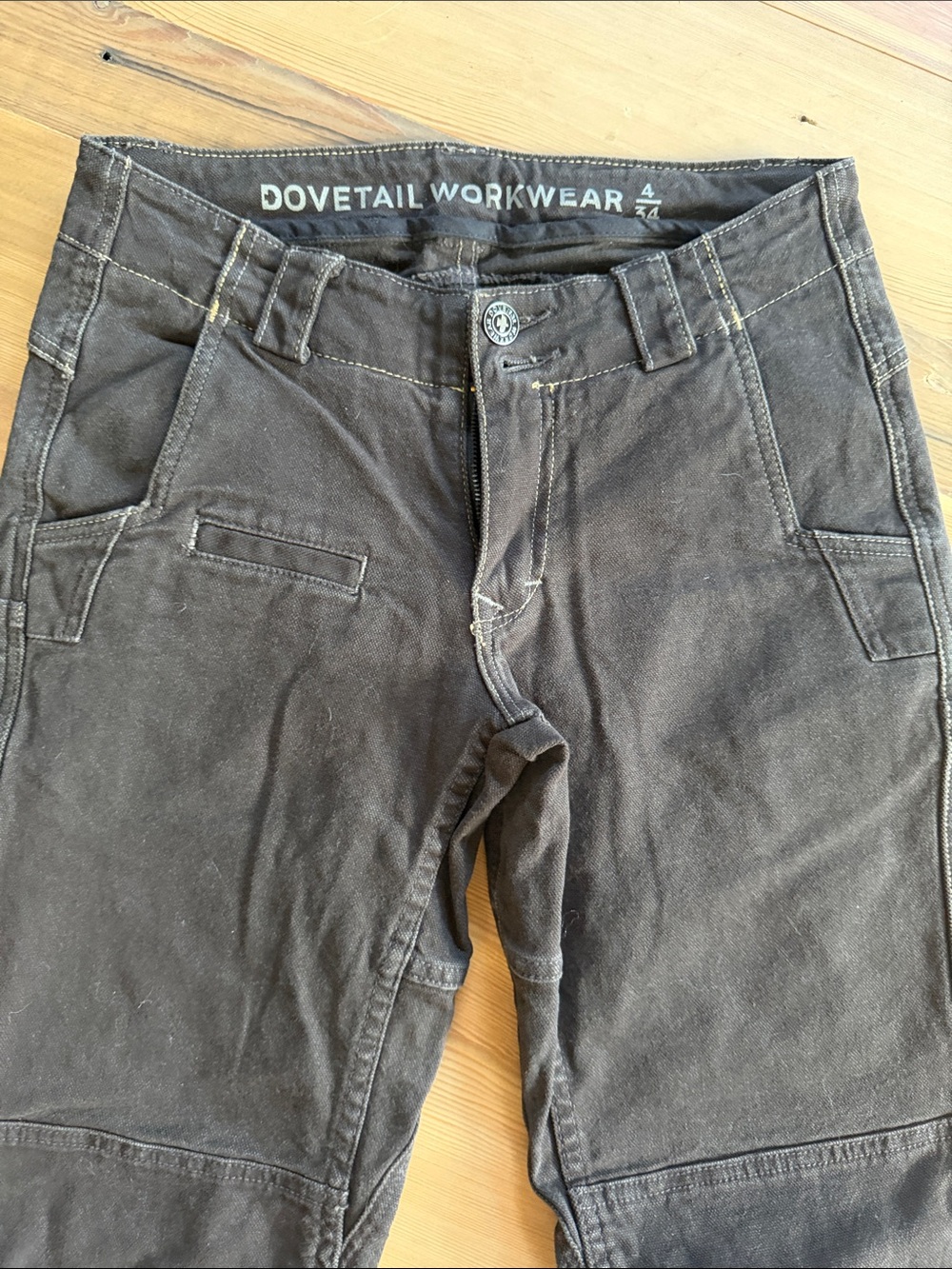 Dovetail Workwear Brown Day Construct Utility Pants